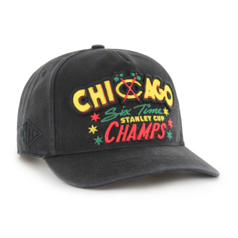 Chicago Blackhawks баскетболна шапка с козирка Charlton 47 HITCH RF black