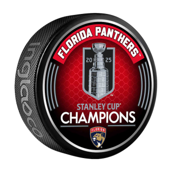 Florida Panthers шайба 2025 Stanley Cup Champions Roster Logo Hockey