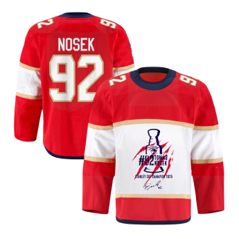 Florida Panthers хокейна фланелка Tomáš Nosek #92 Stanley Cup Champion 2025 red