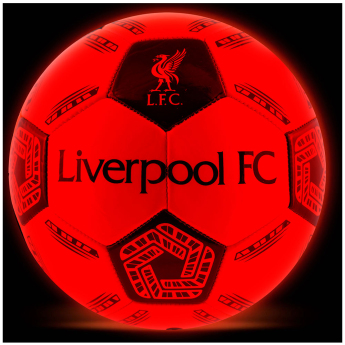 Liverpool FC футболна топка LED Glow Football - size 5