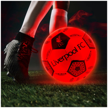 Liverpool FC футболна топка LED Glow Football - size 5