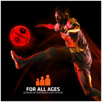 Liverpool FC футболна топка LED Glow Football - size 5