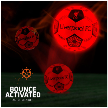 Liverpool FC футболна топка LED Glow Football - size 5