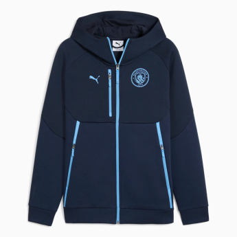 Manchester City мъжки суитшърт с качулка Pumatech navy