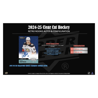 NHL кутии хокей карти NHL 2024-25 Upper Deck Clear Cut Hobby Box