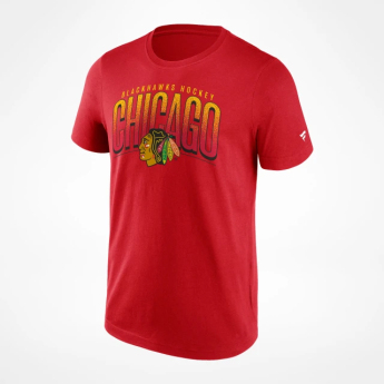 Chicago Blackhawks мъжка тениска Arch Graphic red