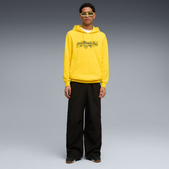 Borussia Dortmund мъжки суитшърт с качулка FtblCulture yellow