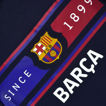 FC Barcelona мъжки суитшърт с качулка Return navy