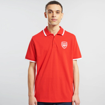 Arsenal FC мъжка поло тениска Logo Tipped red