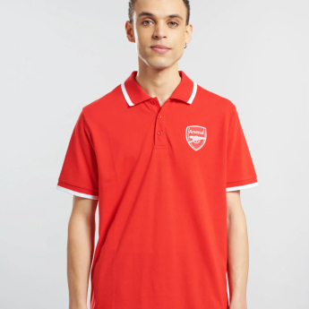 Arsenal FC мъжка поло тениска Logo Tipped red