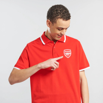 Arsenal FC мъжка поло тениска Logo Tipped red