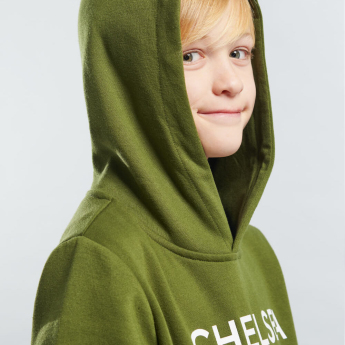 Chelsea FC детски суитшърт с качулка Logo cypress