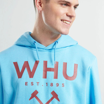 West Ham United мъжки суитшърт с качулка Logo blue
