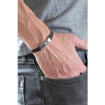 FC Barcelona силиконова гривна fashion black