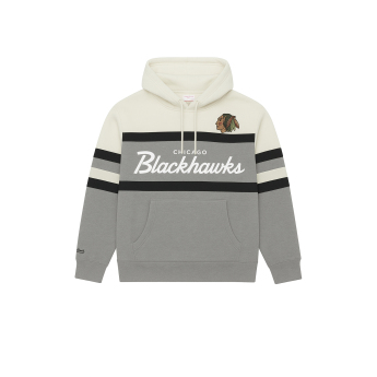 Chicago Blackhawks мъжки суитшърт с качулка Head Coach Hoodie Current Logo grey