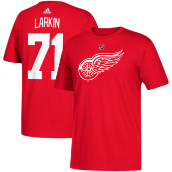 Detroit Red Wings мъжка тениска red #71 Dylan Larkin