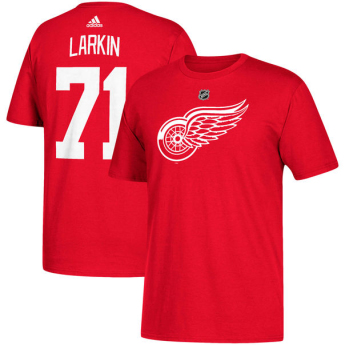 Detroit Red Wings мъжка тениска red #71 Dylan Larkin