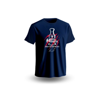 Florida Panthers детска тениска Vítek Vaněček #41 Stanley Cup Champion 2025 Blue
