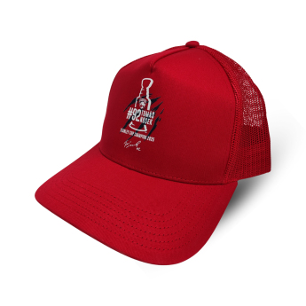 Florida Panthers баскетболна шапка с козирка Tomáš Nosek #92 Stanley Cup Champion 2025 red