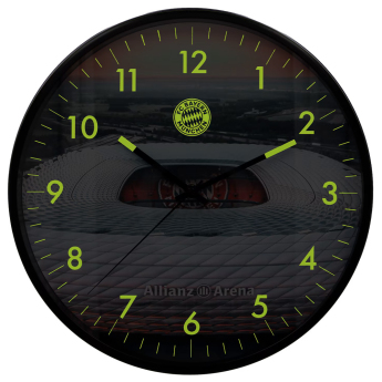 FC Bayern Munich стенен часовник Glow in the dark