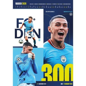 Manchester City календар Deluxe 2026