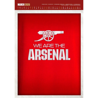 Arsenal FC календар Deluxe 2026