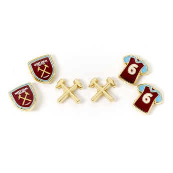 West Ham United комплект обеци three unique designs