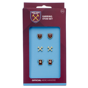 West Ham United комплект обеци three unique designs