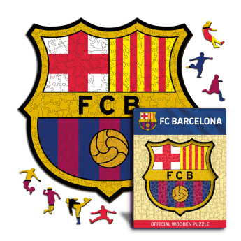 FC Barcelona дървен пъзел Crest 500 pcs