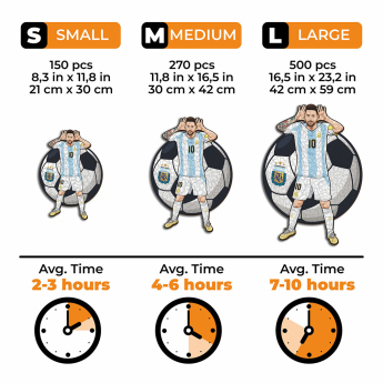 Футболни отбори дървен пъзел ARGENTINA Messi 500 pcs