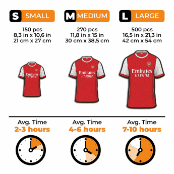 Arsenal FC дървен пъзел Jersey 150 pcs