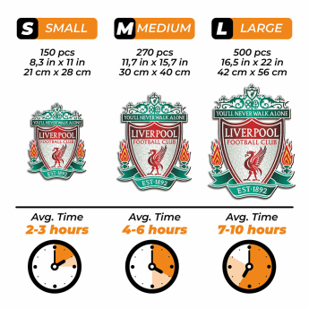 Liverpool FC дървен пъзел Crest 500 pcs