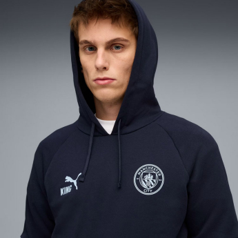Manchester City мъжки суитшърт с качулка King navy