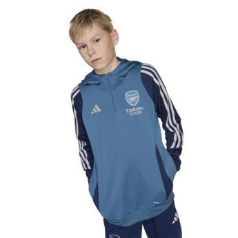 Arsenal FC детски суитшърт с качулка Track blue