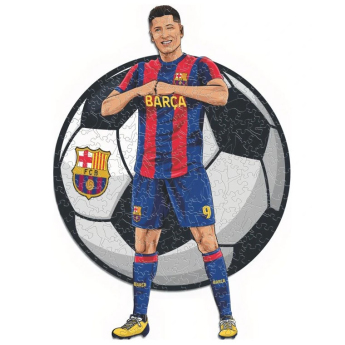 FC Barcelona дървен пъзел Lewandowski 270 pcs