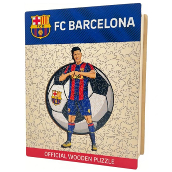 FC Barcelona дървен пъзел Lewandowski 500 pcs