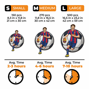 FC Barcelona дървен пъзел Gavi 150 pcs