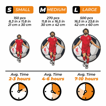 Liverpool FC дървен пъзел Mo Salah 150 pcs