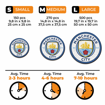 Manchester City дървен пъзел Crest 500 pcs