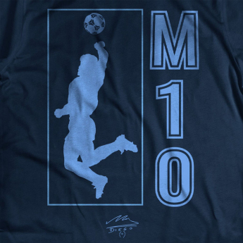 Футболни отбори мъжка тениска Argentina Diego Maradona Siluete navy