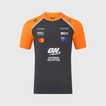 McLaren Honda мъжка тениска Oscar Piastri official Teamline Replica grey F1 Team 2025