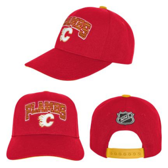 Calgary Flames детска шапка с  козирка flat Essentials Procrown