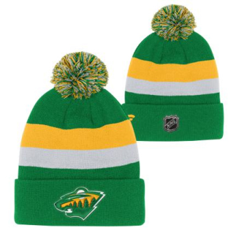Minnesota Wild детска зимна шапка Cuffed Beanie With Pom