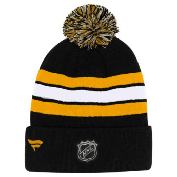 Boston Bruins детска зимна шапка Cuffed Beanie With Pom