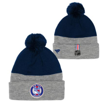New York Rangers детска зимна шапка Draft Cuffed Beanie With Pom