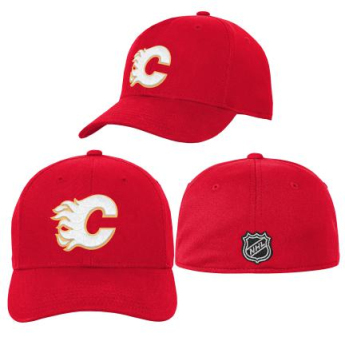 Calgary Flames детска бейзболна шапка с козирка Structured Flex