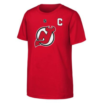 New Jersey Devils детска тениска Nico Hischier Flat Captains N&N Ss Ctn red