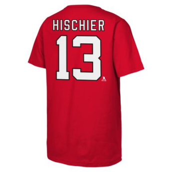New Jersey Devils детска тениска Nico Hischier Flat Captains N&N Ss Ctn red