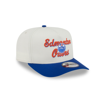 Edmonton Oilers баскетболна шапка с козирка New Era 950AF Chainstitch white