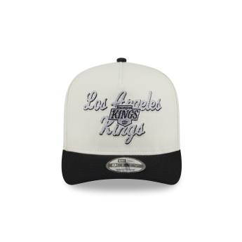 Los Angeles Kings баскетболна шапка с козирка New Era 950AF Chainstitch white-grey